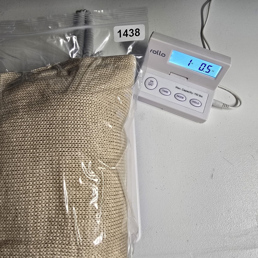 Marled Reunited Sweater Womens XL Beige Beach Spellout Open Knit Scoop Pullover - Picture 9 of 9